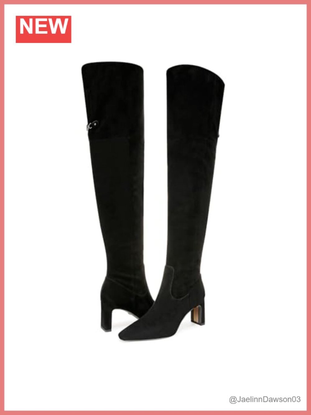 Over-the-Knee Boots 2.75" Heel Equestrian Block Heel Zip